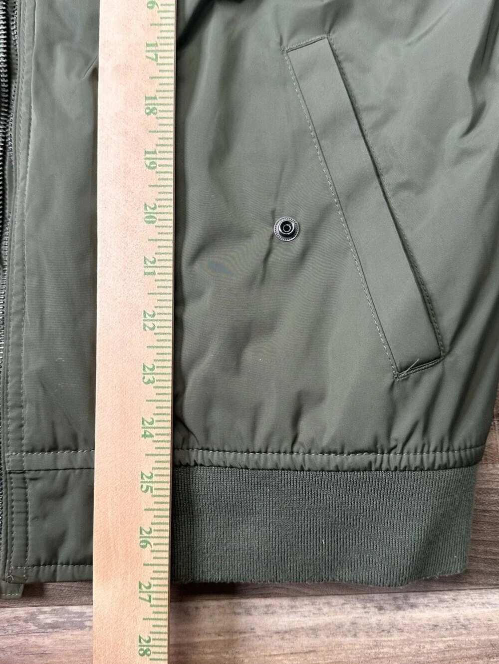 Old Navy Men’s M Bomber Jacket Olive Green MA-1 Flight Orange Lined Military